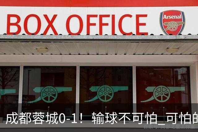 成都蓉城0-1！输球不可怕 可怕的是阿洛伊西赛后发言 坚信可以拿到冠军